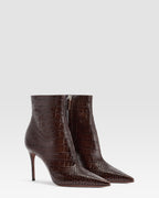 KROKO-PRINT ANKLE BOOT