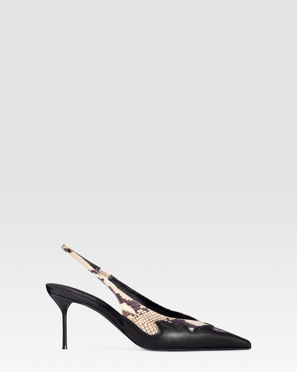 SLINGBACK IN NAPPA CON RICAMO CUT-OUT E INTARSI A CUORE