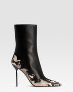 STIVALETTO IN NAPPA CON RICAMO CUT-OUT E INTARSI A CUORE