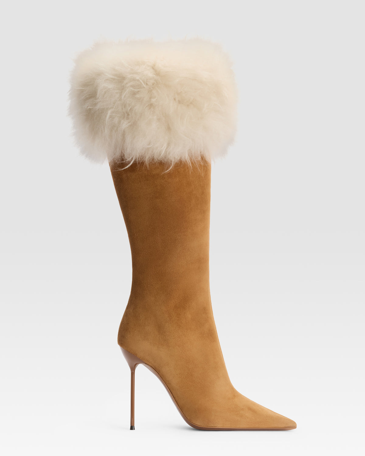 SUEDE BOOT WITH SOFT FURRY BAND