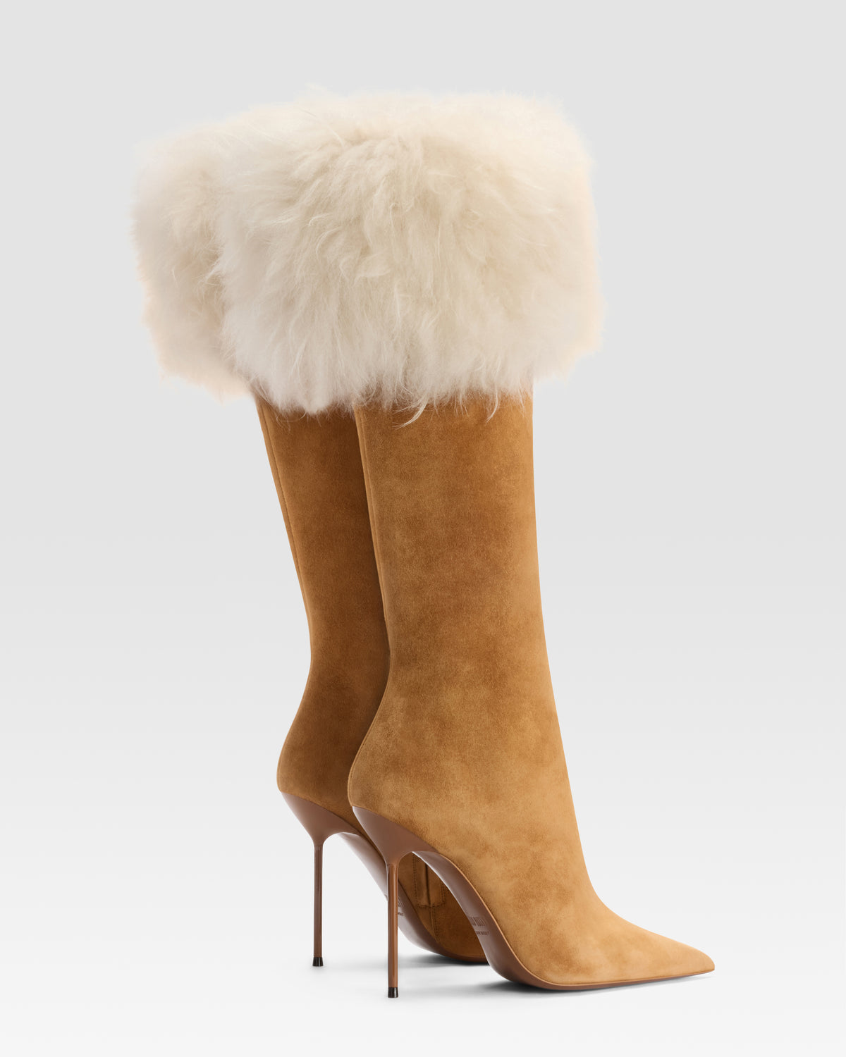 SUEDE BOOT WITH SOFT FURRY BAND