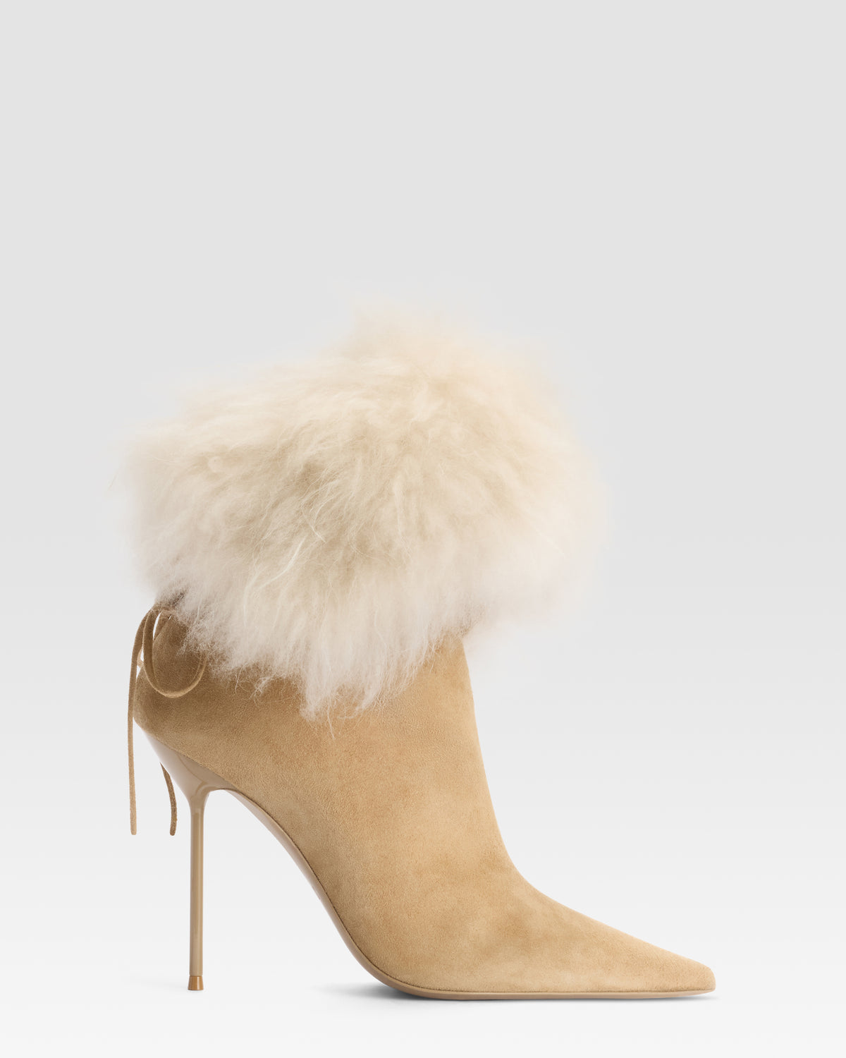 SUEDE ANKLE BOOT LINED IN SOFT FUR