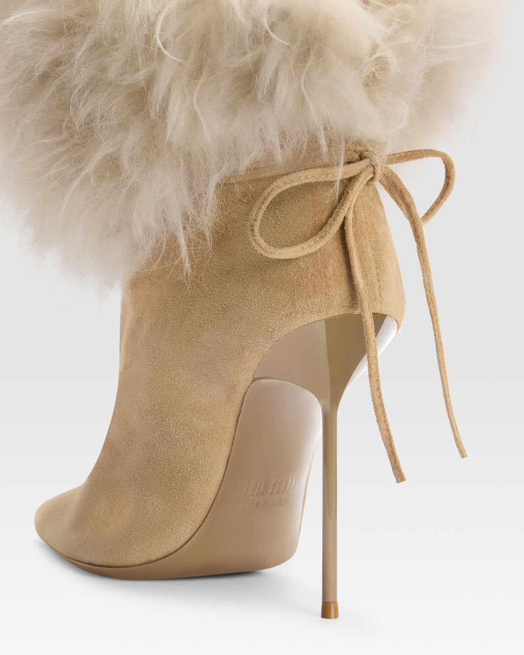 SUEDE ANKLE BOOT LINED IN SOFT FUR