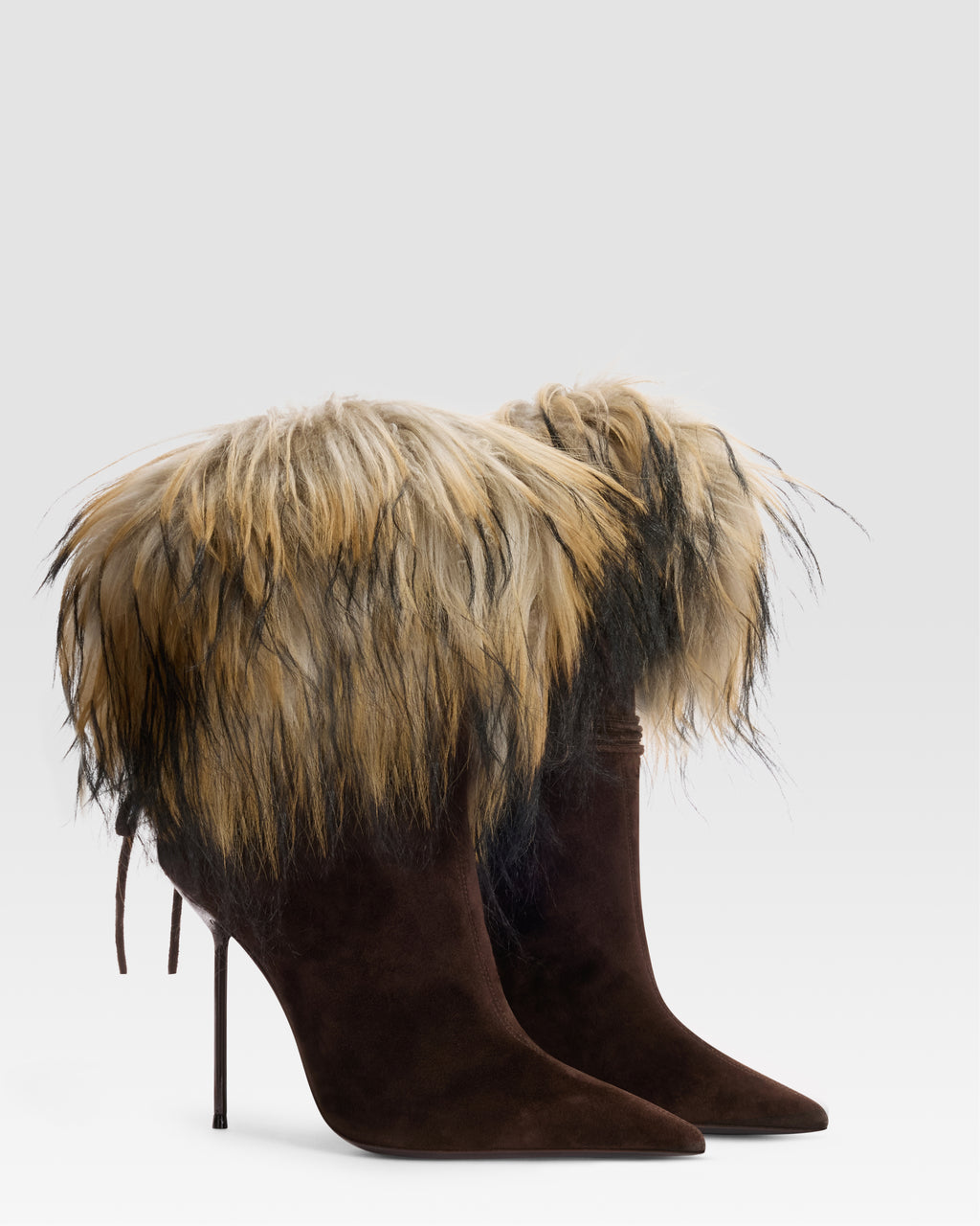 SUEDE ANKLE BOOT LINED IN SOFT FUR