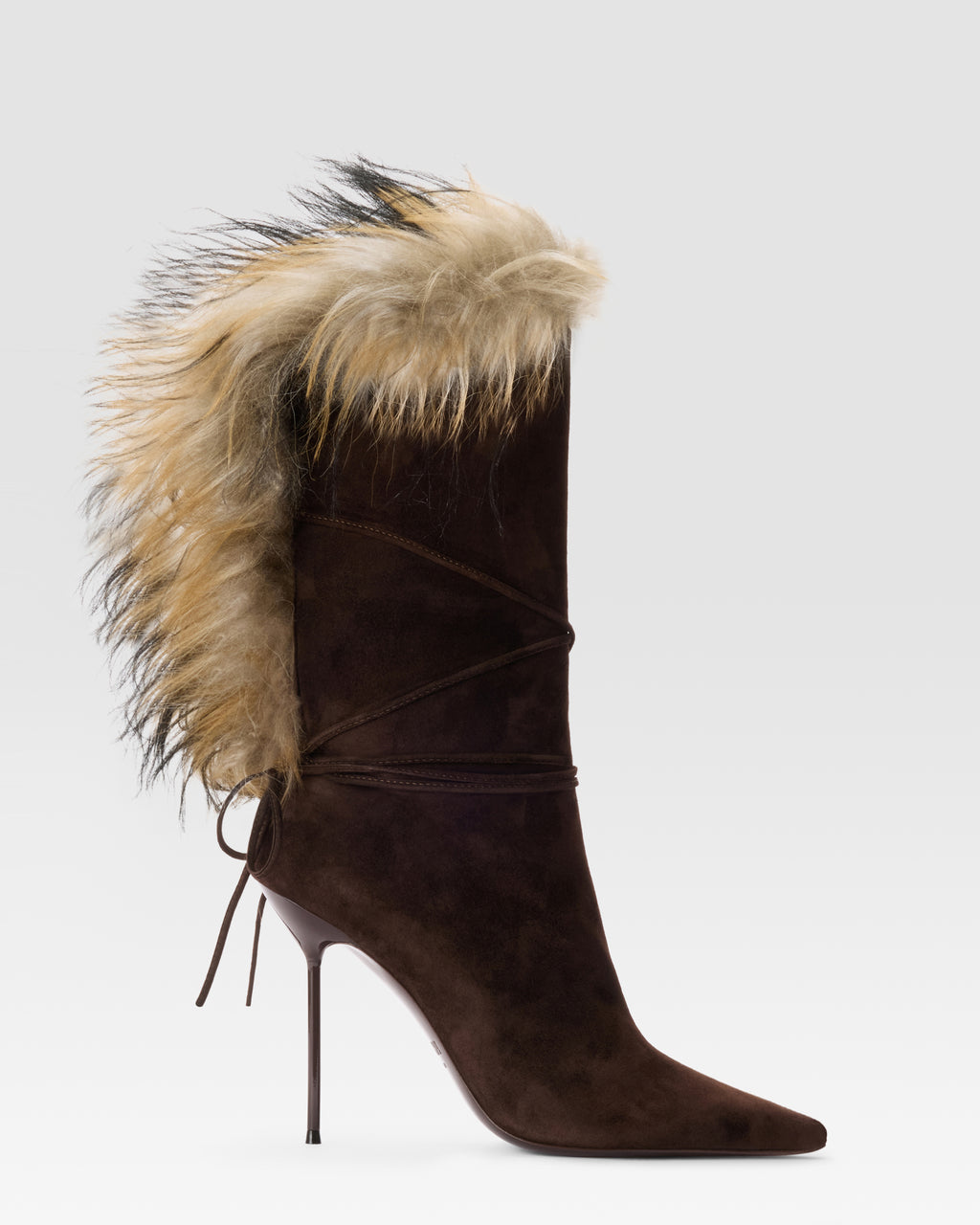 SUEDE ANKLE BOOT LINED IN SOFT FUR