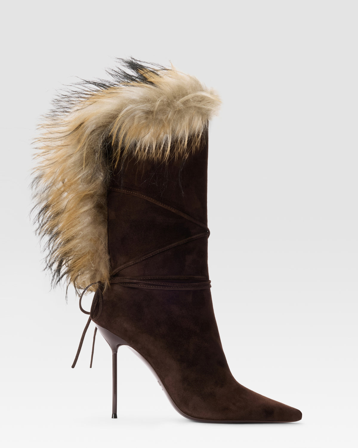 SUEDE ANKLE BOOT LINED IN SOFT FUR