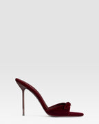 SAMT MULE MIT JUWELEN-SCHNALLE