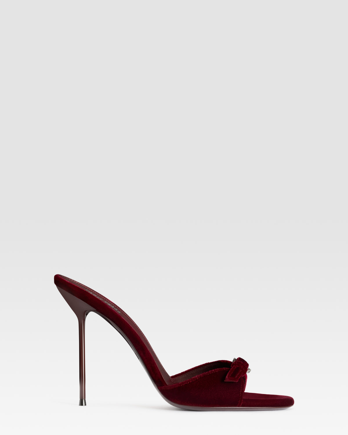 SAMT MULE MIT JUWELEN-SCHNALLE