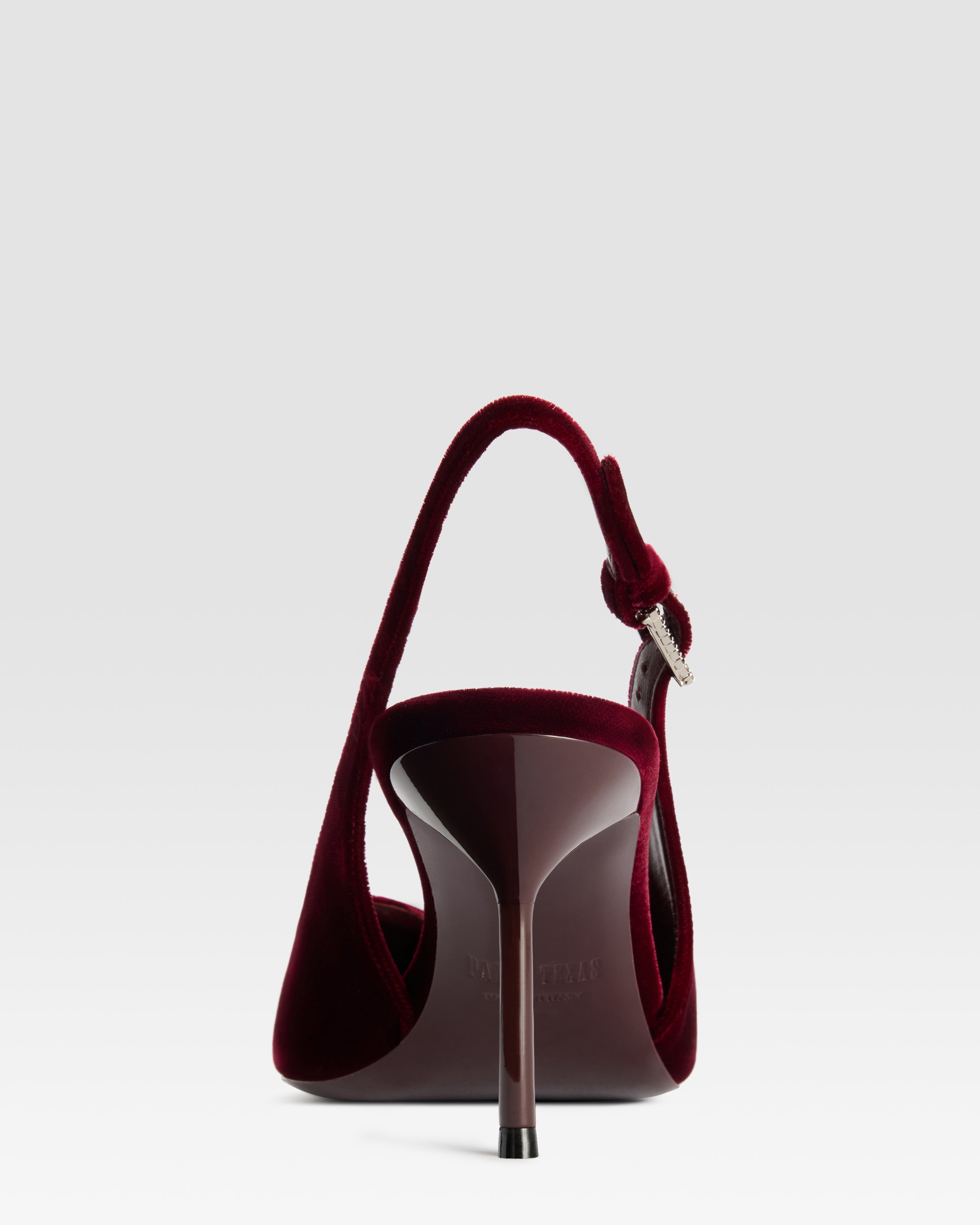 SLINGBACK EN VELOURS AVEC BOUCLE BIJOU