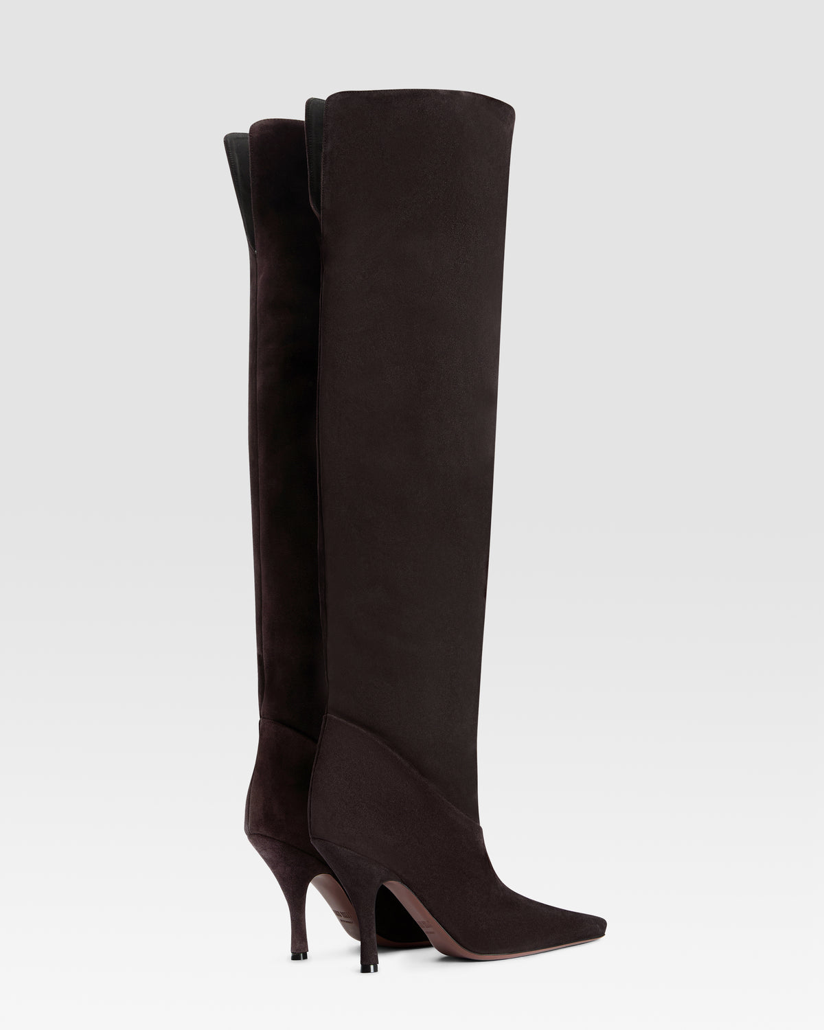 OVER-THE-KNEE VELOURSLEDERSTIEFEL