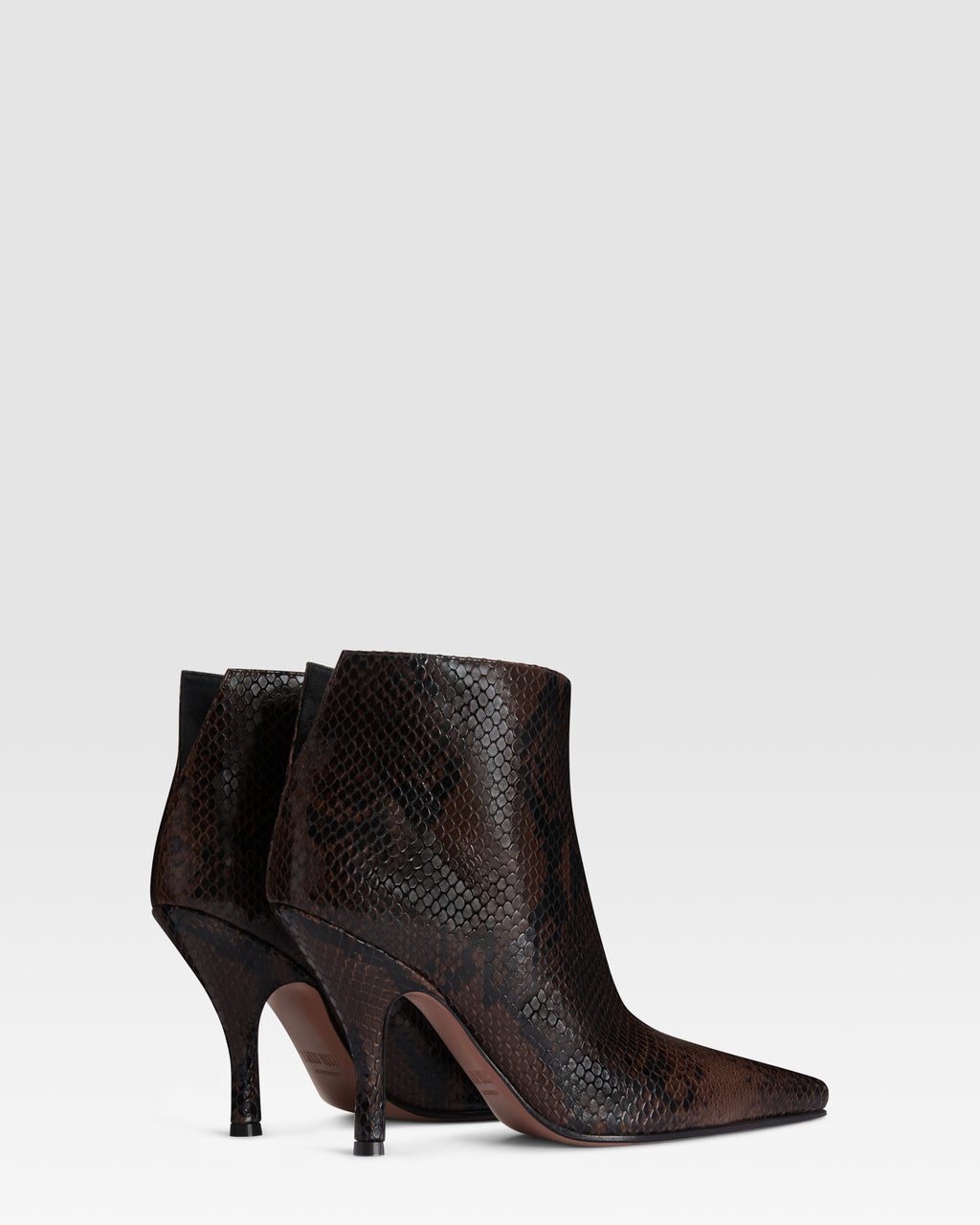 PYTHON-PRINT LEDER ANKLE BOOT