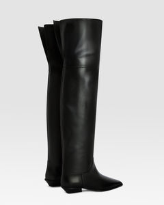 BOTTE CUISSARDE EN CUIR