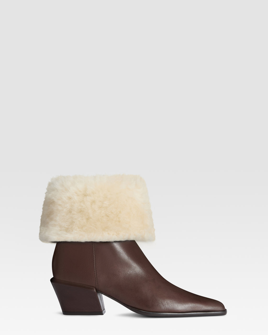 ANKLE BOOT AUS LEDER UND WEICHEM SHEARLING