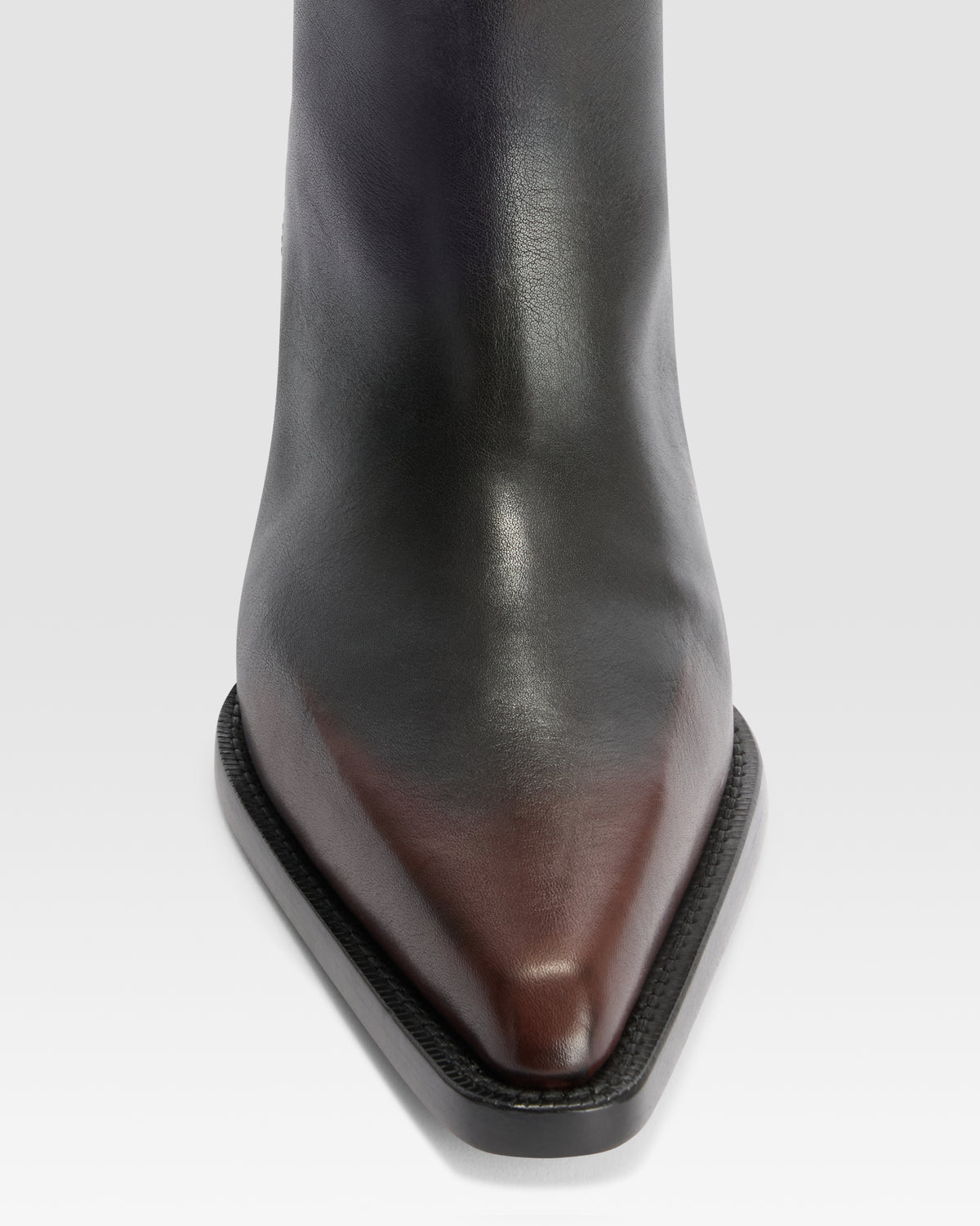 VINTAGE-EFFECT LEATHER BOOT