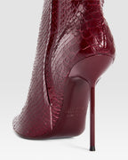 PYTHON-PRINT LEDERSTIEFEL MIT CUT-OUT-EFFEKT