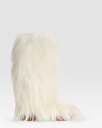 STIVALE FURRY IN PELO KIDASSIA — IVORY