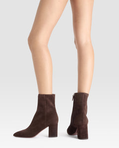 VELOURSLEDER ANKLE BOOT