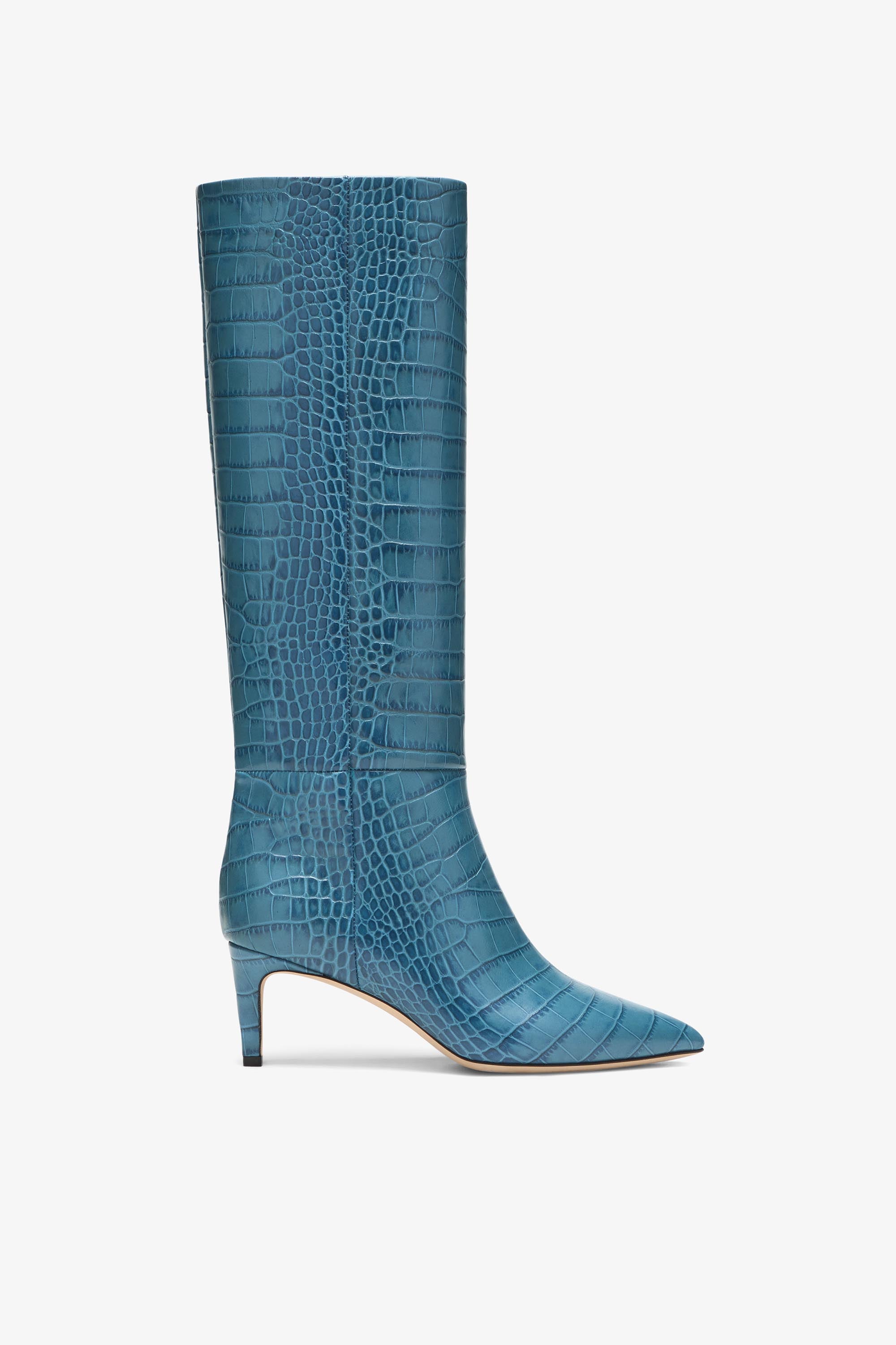 Blue shop croc boots