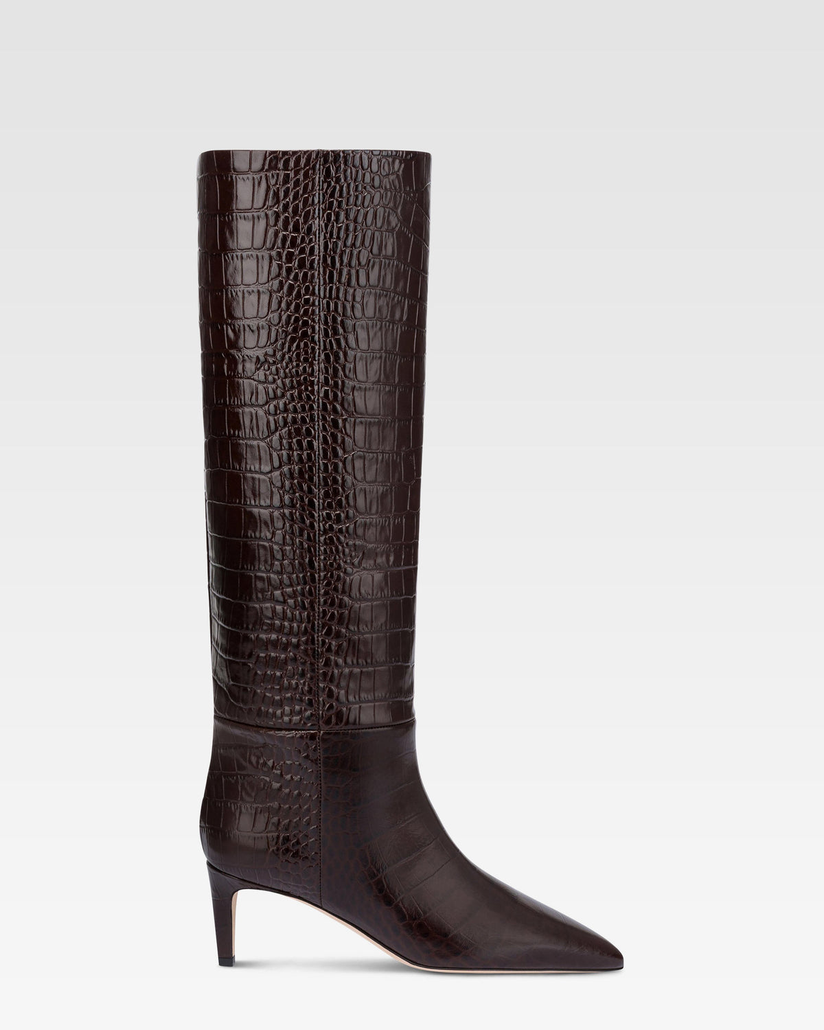 Stiefel in Krokodilleder-Optik