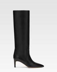 Leather boot — BLACK