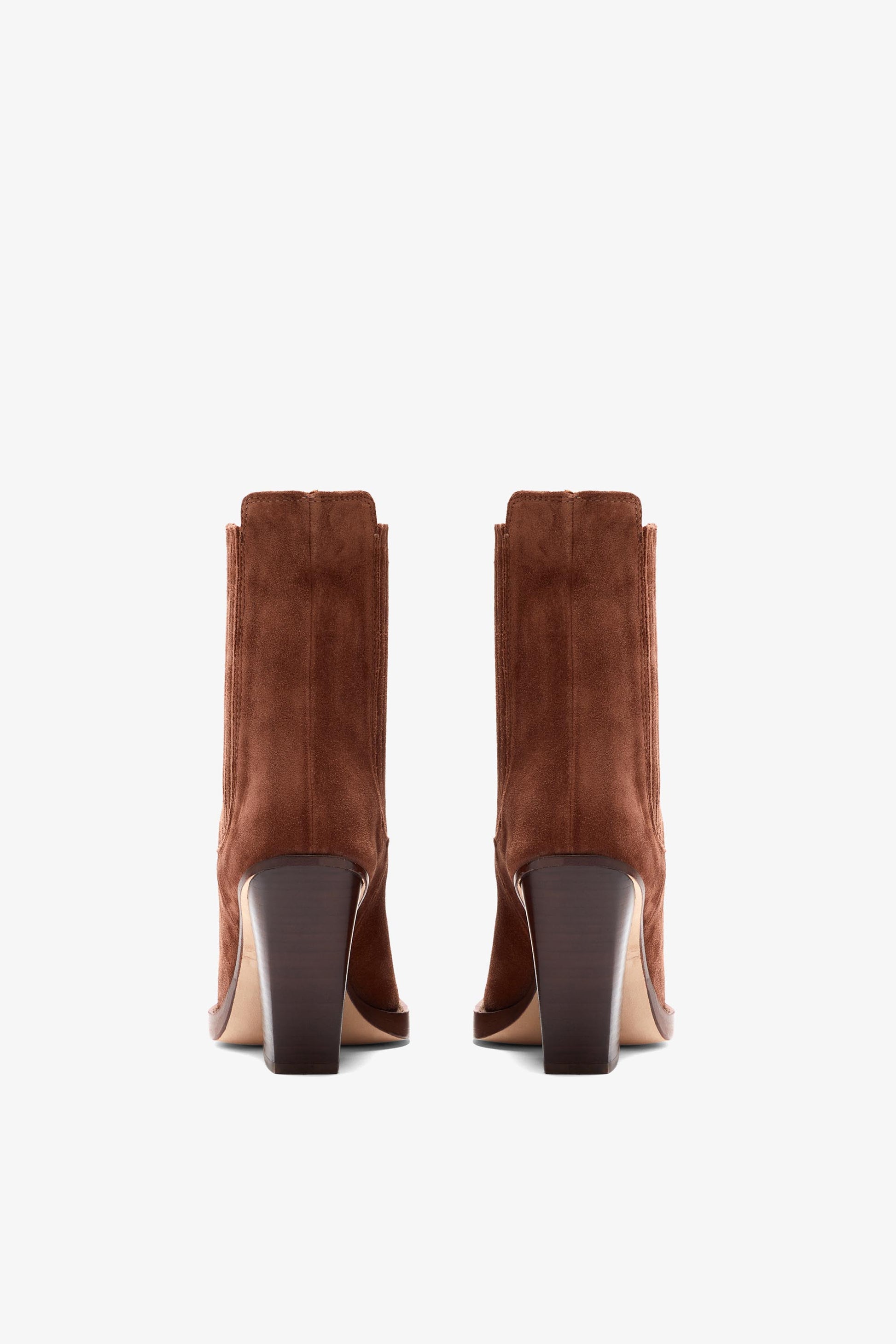 Canyon brown calf suede ankle boots
