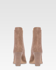 Velourslederstiefeletten