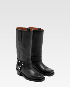 Botas de napa negra