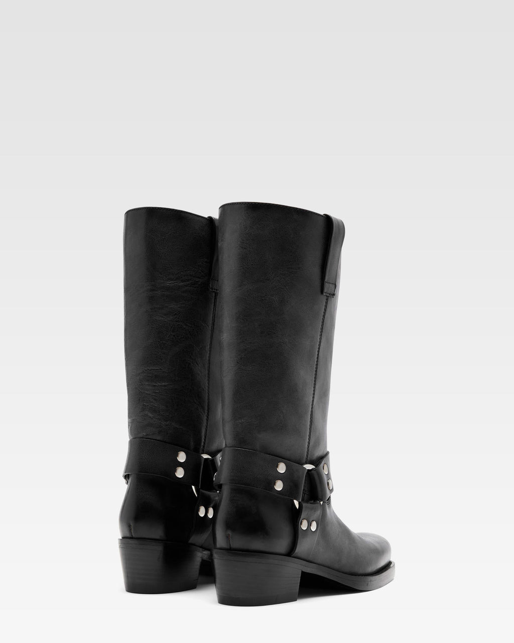 Botas de napa negra