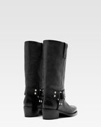 Botas de napa negra
