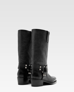 Botas de napa negra