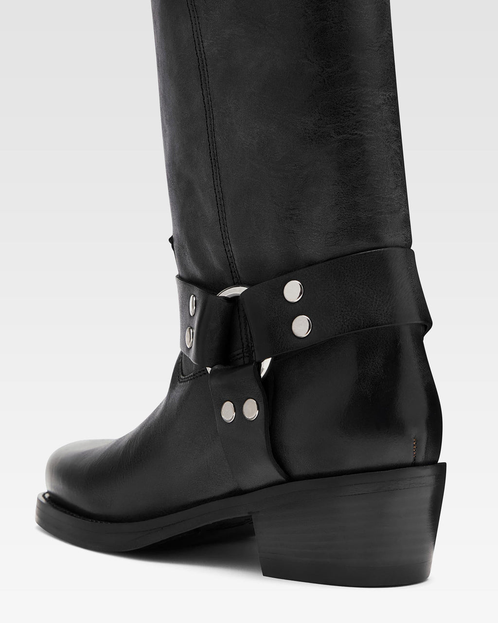 Botas de napa negra
