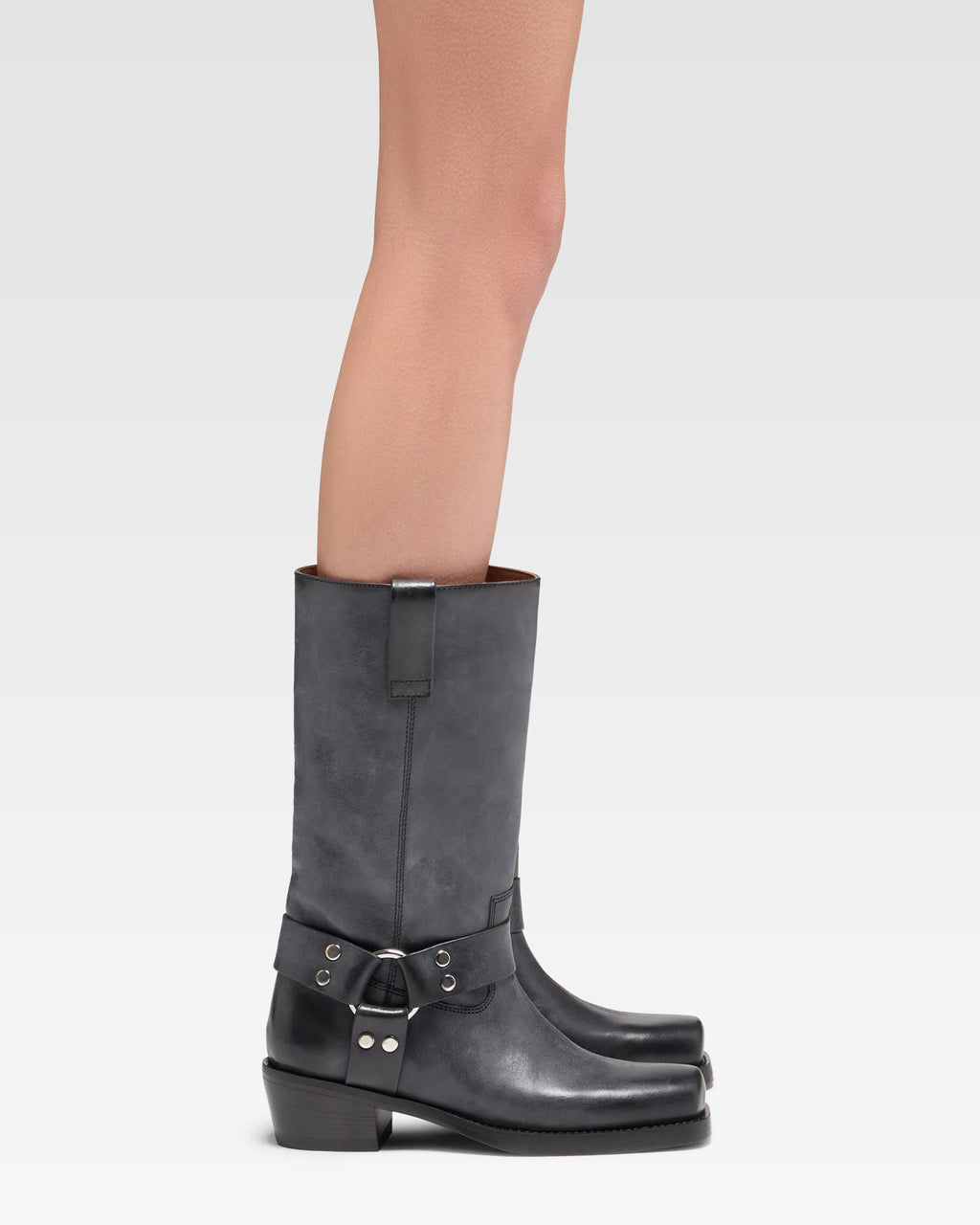 Botas de napa negra