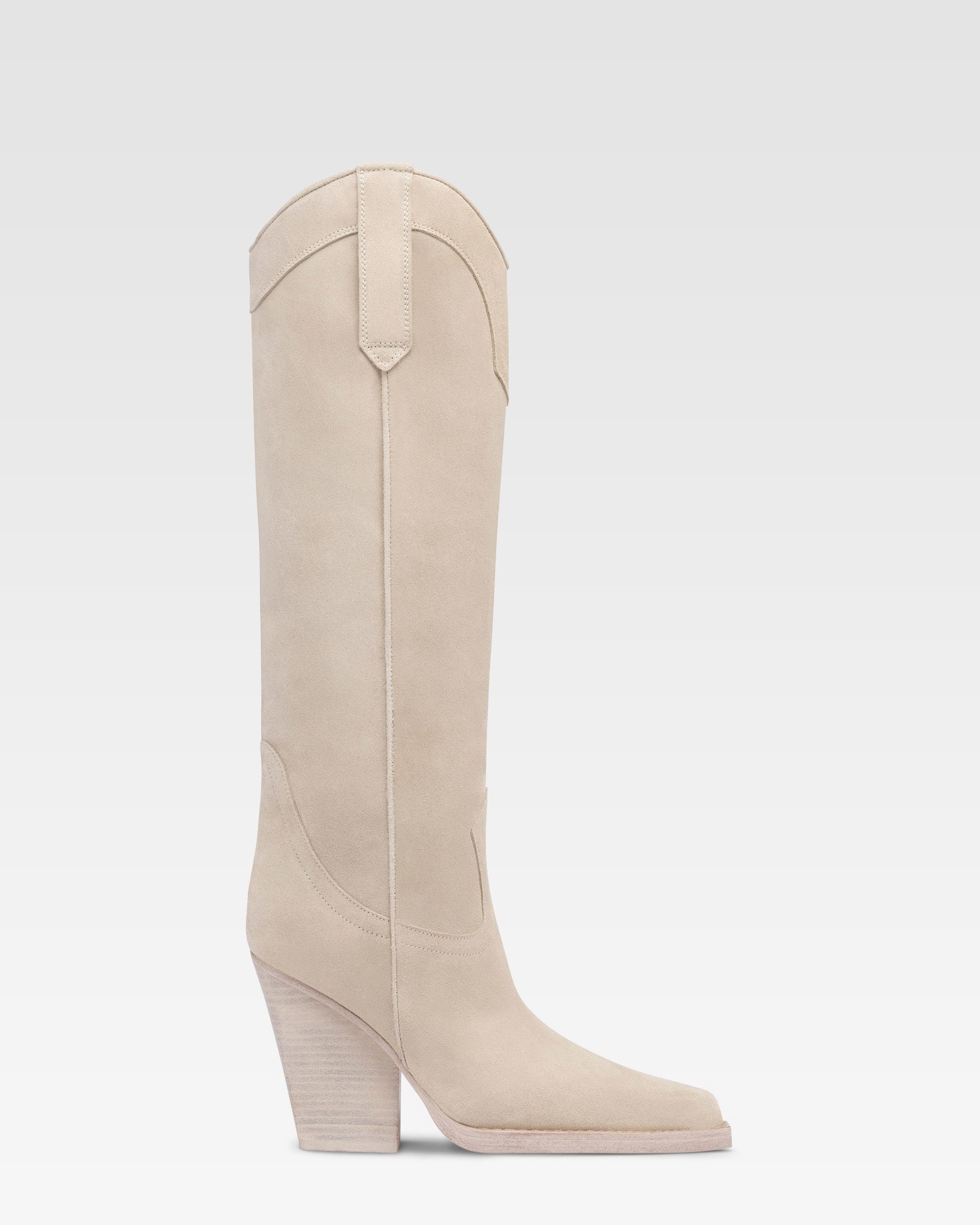 Bottes en veau velours angora