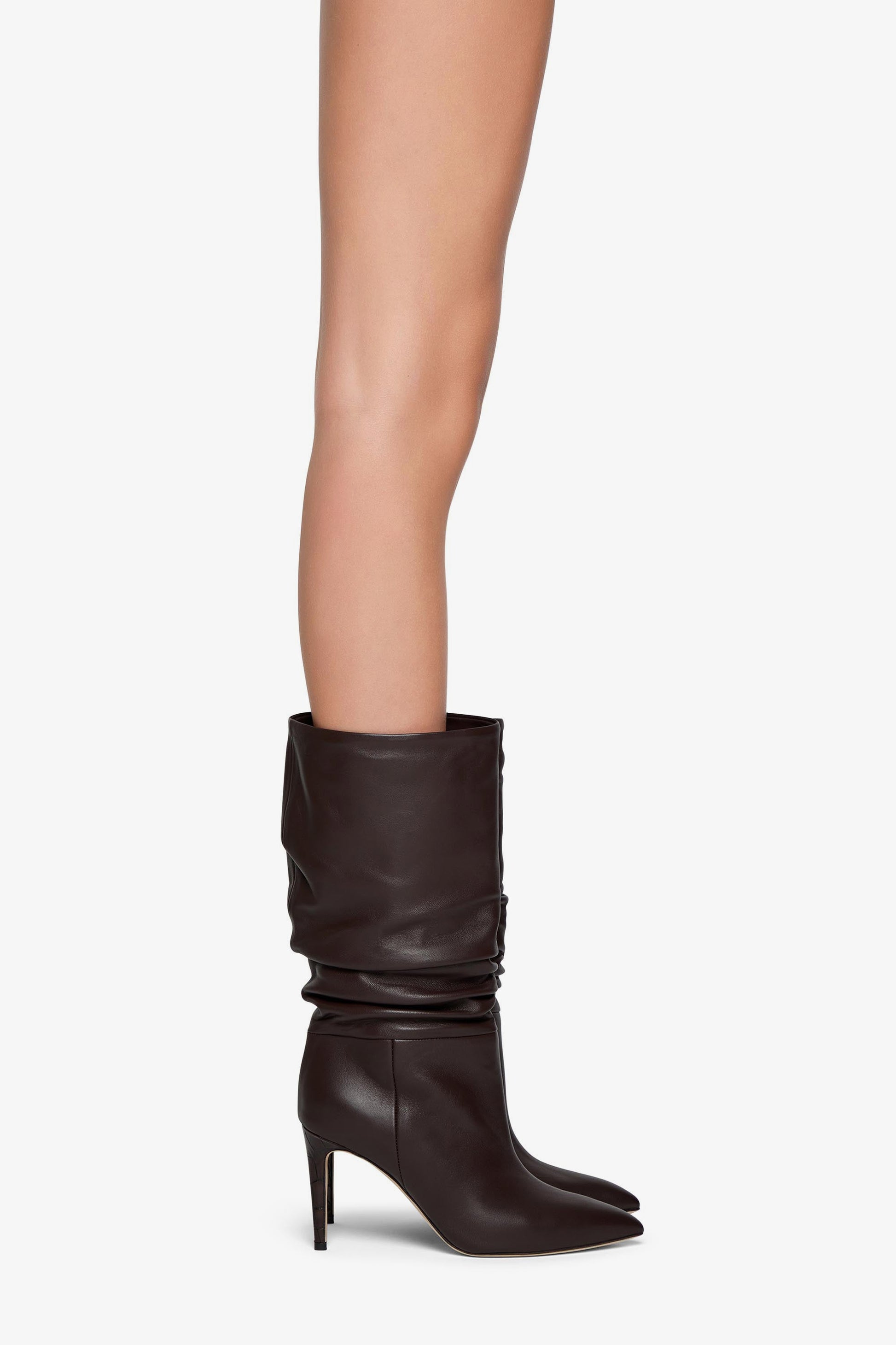 slouchy leather boots