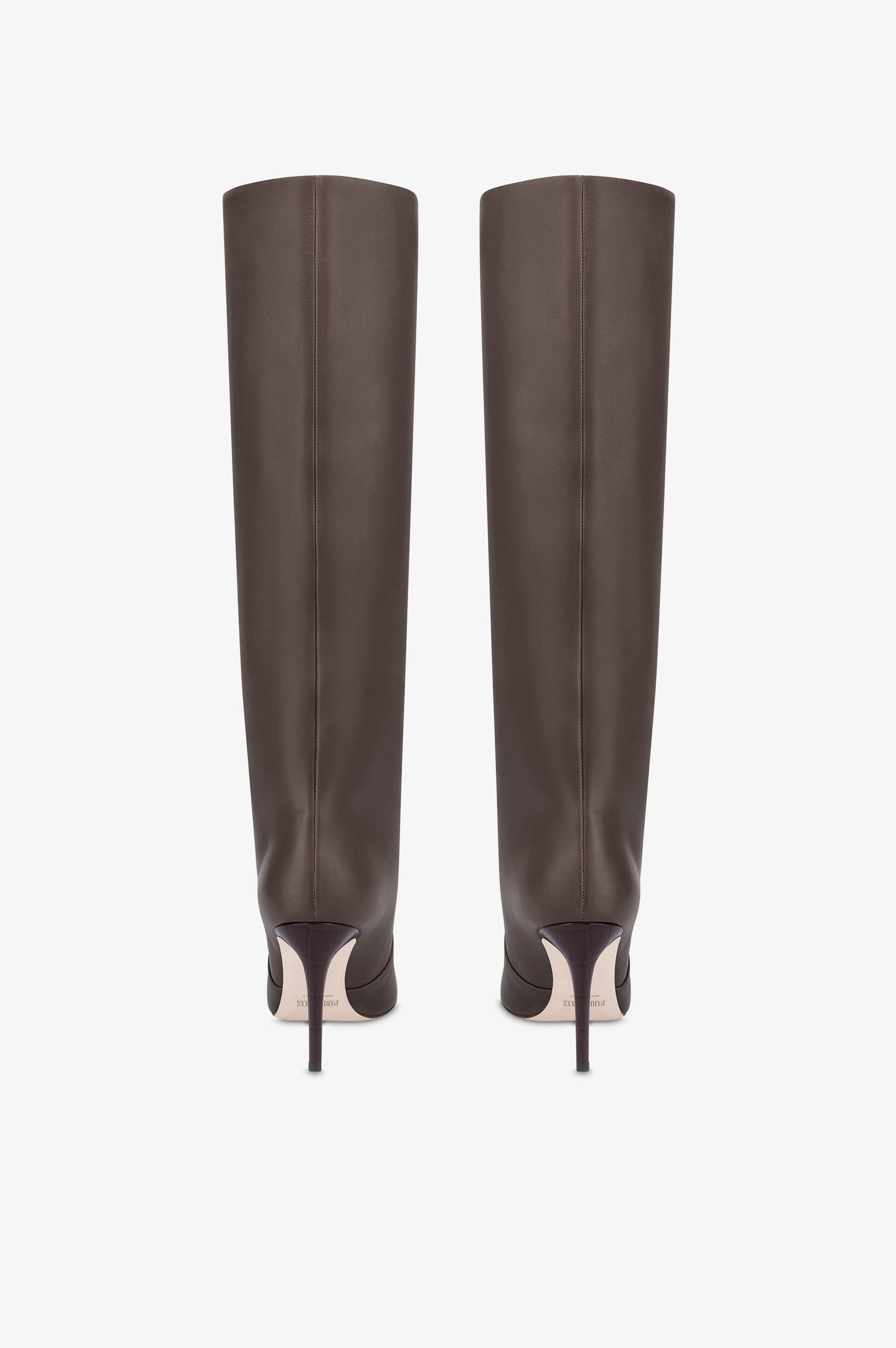 Boots in ebony calf leather