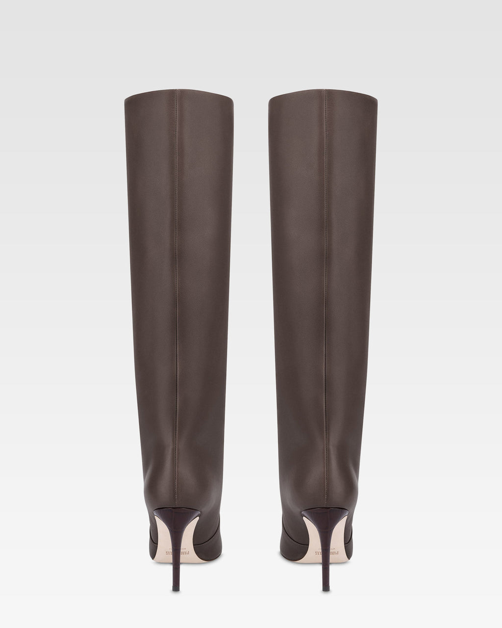 Boots in ebony calf leather