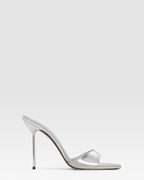 MIRRORED LEATHER MULE
