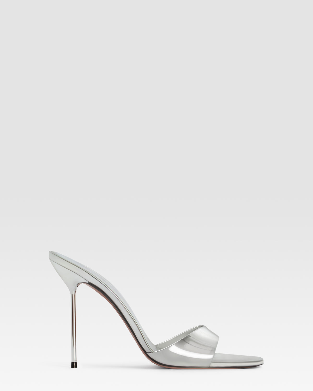 MIRRORED LEATHER MULE