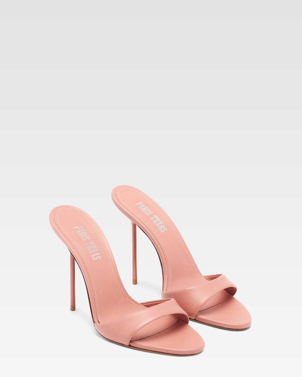 Mule de piel rosa Texas