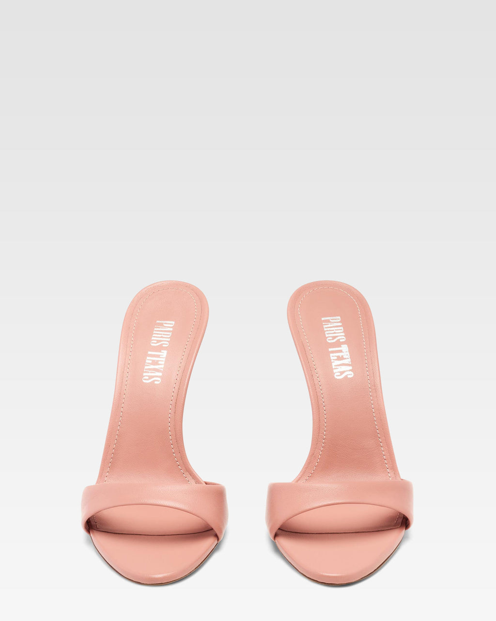 Mule de piel rosa Texas