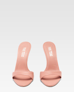 Mule de piel rosa Texas