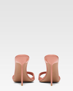 Mule de piel rosa Texas