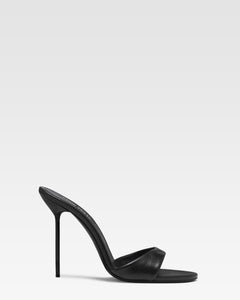 Mule in nappa nera