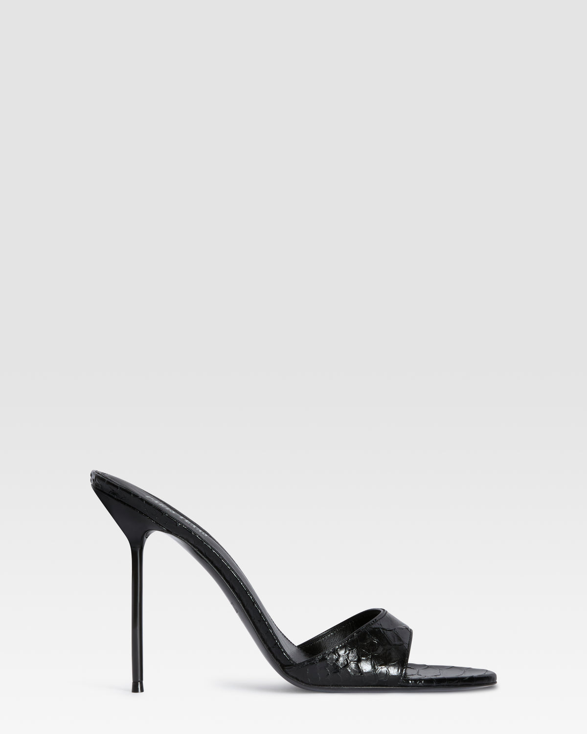 PYTHON-PRINT LEATHER MULE