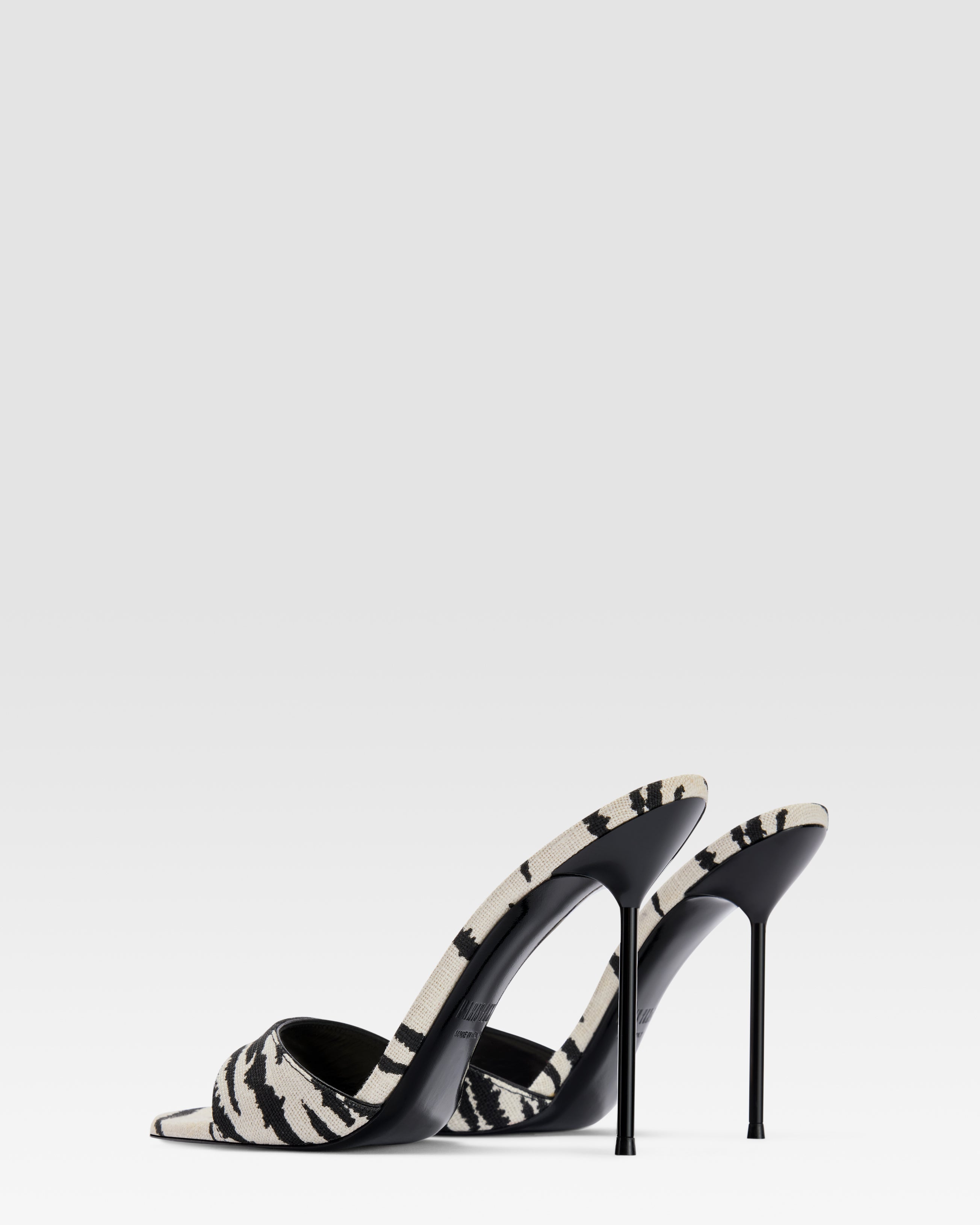 MULE IN LINO STAMPA ZEBRA