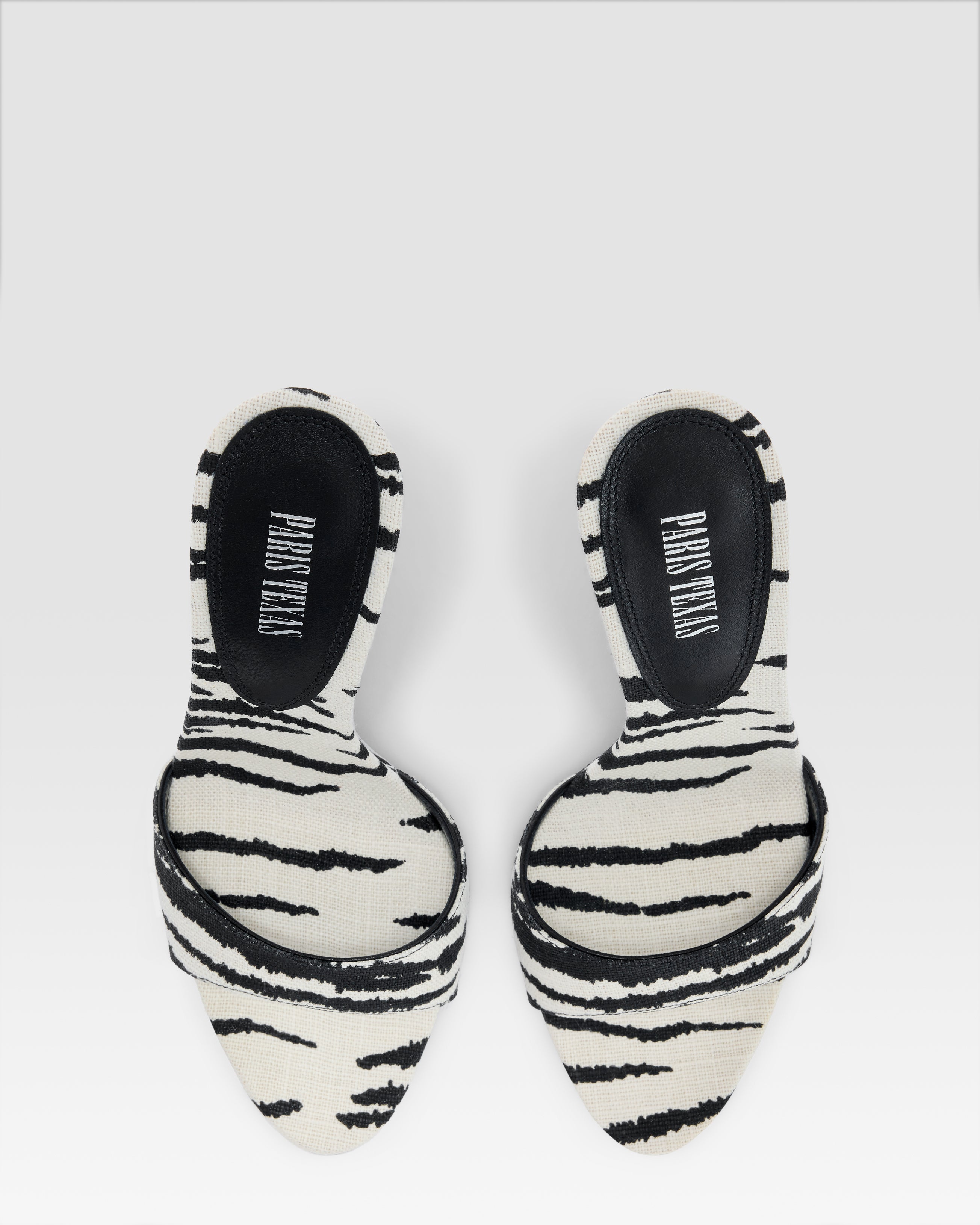 MULE IN LINO STAMPA ZEBRA