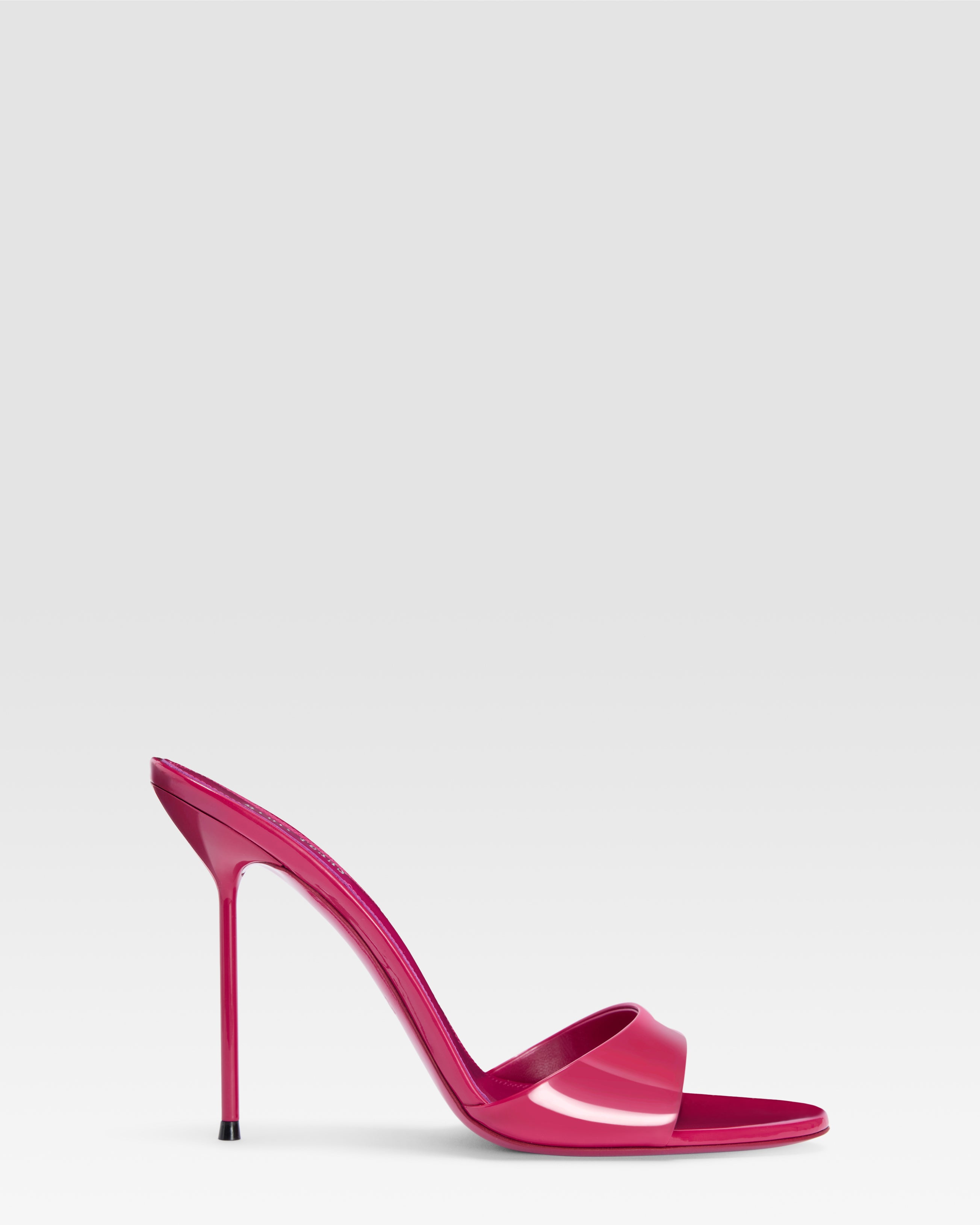 PATENT LEATHER MULE