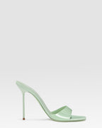 Mule en cuir verni