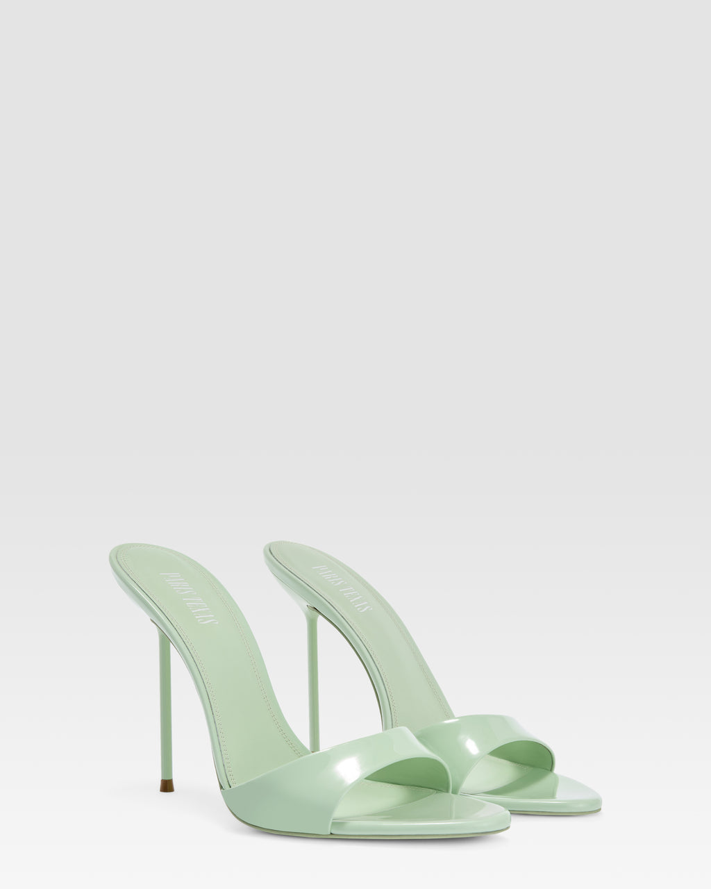 Mule en cuir verni