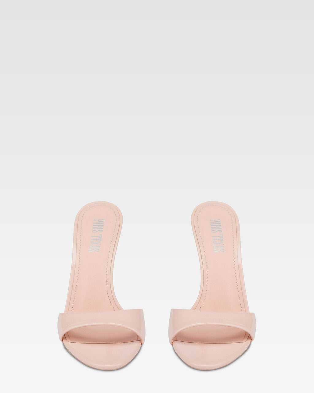 Mules en charol color rosa empolvado